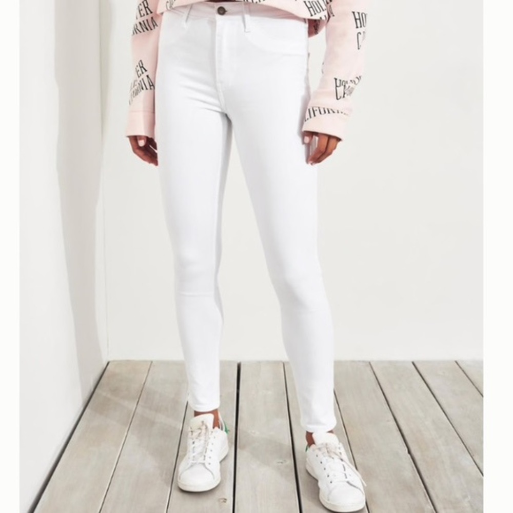 Hollister white jeans
